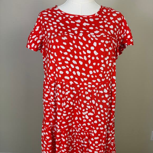 Kirundo Ruffle short Sleeve Summer Mini Dress US Women's M - Picture 8 of 9